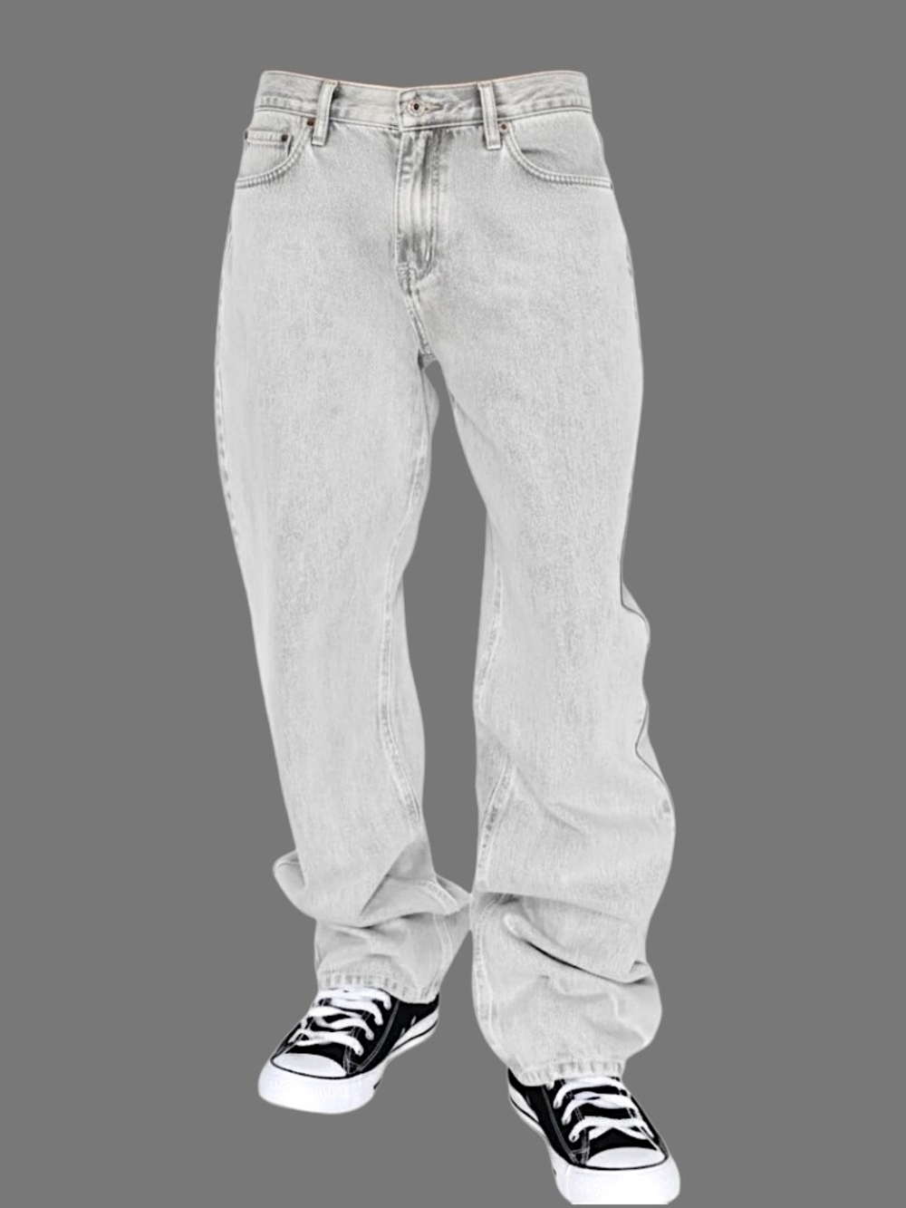 🚹 Victorious 🏆 Atlas Essential Baggy Denim Jeans [GREY]